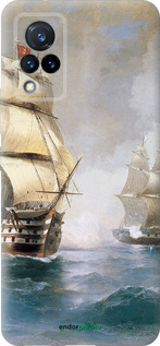 Силиконовый чехол Айвазовский. Корабли для Vivo V21 - 160u-2368 изображение 