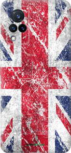 Силиконовый чехол Флаг Великобритании 1 для Vivo V21 - 386u-2368 изображение 