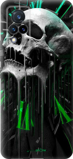 Силиконовый чехол Череп-часы для Vivo V21 - 4100u-2368 изображение 