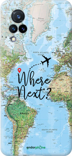 Силиконовый чехол Путешествие для Vivo V21 - 4503u-2368 изображение 