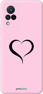Силіконовий чехол Серце 1 для Vivo V21 - 4730u-2368 изображение 