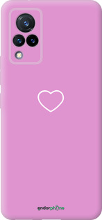 Силиконовый чехол Сердце 2 для Vivo V21 - 4863u-2368 изображение 