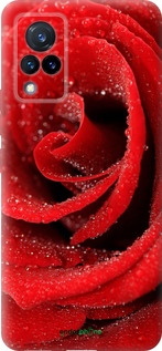 Силиконовый чехол Красная роза для Vivo V21 - 529u-2368 изображение 