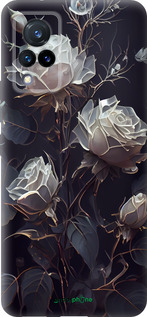 Силиконовый чехол Розы 2 для Vivo V21 - 5550u-2368 изображение 