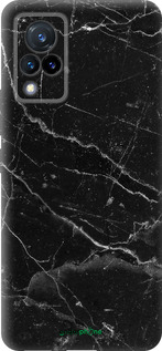 Силиконовый чехол Черный мрамор v2 для Vivo V21 - 5568u-2368 изображение 
