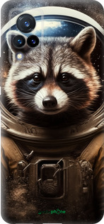 Силиконовый чехол Raccoon austronaut для Vivo V21 - 5581u-2368 изображение 