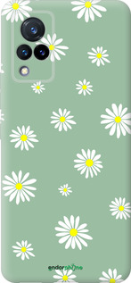 Силиконовый чехол Ромашки v4 для Vivo V21 - 5603u-2368 изображение 
