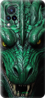 Силиконовый чехол Зелёный дракон v2 для Vivo V21 - 5817u-2368 изображение 