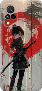 Силиконовый чехол Сумерки воина: Танец с катаной для Vivo V21 - 6123u-2368 изображение 