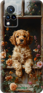 Силиконовый чехол Щенок cocker spaniel для Vivo V21 - 6136u-2368 изображение 