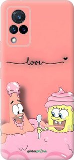 Силиконовый чехол Спанч Боб для Vivo V21 - 6282u-2368 изображение 