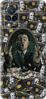 Силиконовый чехол Волк с валл стрит для Vivo V21 - 6287u-2368 изображение 