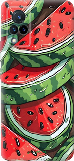 Силіконовий чехол Кавун для Vivo V21 - 6315u-2368 изображение 