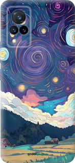 Силиконовый чехол Креативный арт для Vivo V21 - 6322u-2368 изображение 