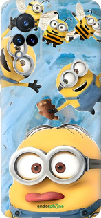 Силиконовый чехол Миньоны для Vivo V21 - 6386u-2368 изображение 