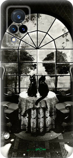 Силиконовый чехол Череп и коты для Vivo V21 - 6432u-2368 изображение 