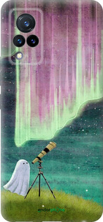 Силиконовый чехол Привидение и звезды для Vivo V21 - 6443u-2368 изображение 