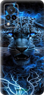 Силиконовый чехол Ледяной леопард для Vivo V21 - 6460u-2368 изображение 