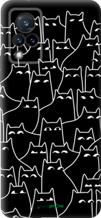 Силиконовый чехол С изображением кошек для Vivo V21 - 6470u-2368 изображение 