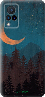 Силиконовый чехол Звездный лес для Vivo V21 - 6480u-2368 изображение 