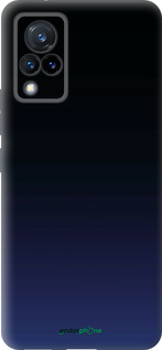 Силиконовый чехол Градиент в тёмно - синем стиле для Vivo V21 - 6542u-2368 изображение 