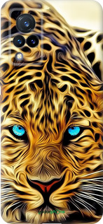 Силиконовый чехол Леопард для Vivo V21 - 6611u-2368 изображение 