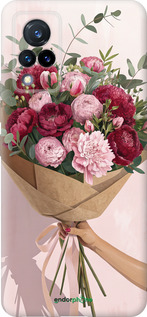 Силиконовый чехол Пионы 1 для Vivo V21 - 6705u-2368 изображение 