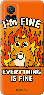 Силиконовый чехол Funny Cat для Vivo V21 - 6786u-2368 изображение 