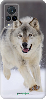 Силиконовый чехол Бегущий волк для Vivo V21 - 826u-2368 изображение 
