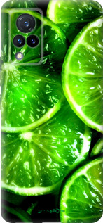 Силиконовый чехол Зелёные дольки лимона для Vivo V21 - 852u-2368 изображение 