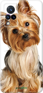 Силиконовый чехол Йоркширский терьер с хвостиком для Vivo V21 - 930u-2368 изображение 