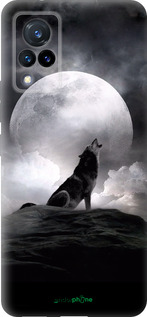 Силиконовый чехол Воющий волк для Vivo V21 - 934u-2368 изображение 