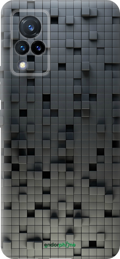Силиконовый чехол Кубики для Vivo V21 - 1061u-2368 изображение 