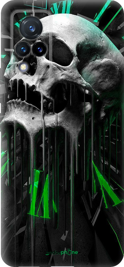 Силиконовый чехол Череп-часы для Vivo V21 - 4100u-2368 изображение 