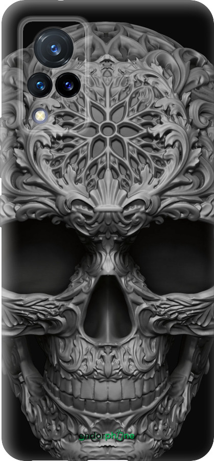 Силиконовый чехол skull-ornament для Vivo V21 - 4101u-2368 изображение 
