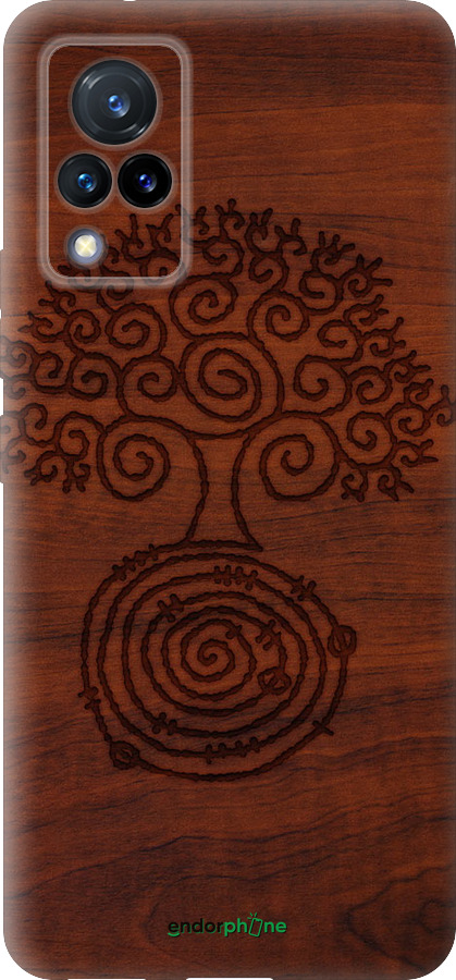 Силиконовый чехол Узор дерева для Vivo V21 - 4119u-2368 изображение 