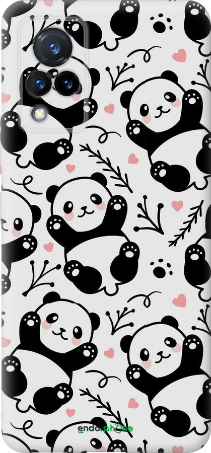 Силиконовый чехол Панды для Vivo V21 - 4318u-2368 изображение 