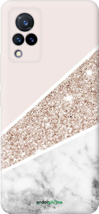 Силиконовый чехол Пастельный мрамор для Vivo V21 - 4342u-2368 изображение 