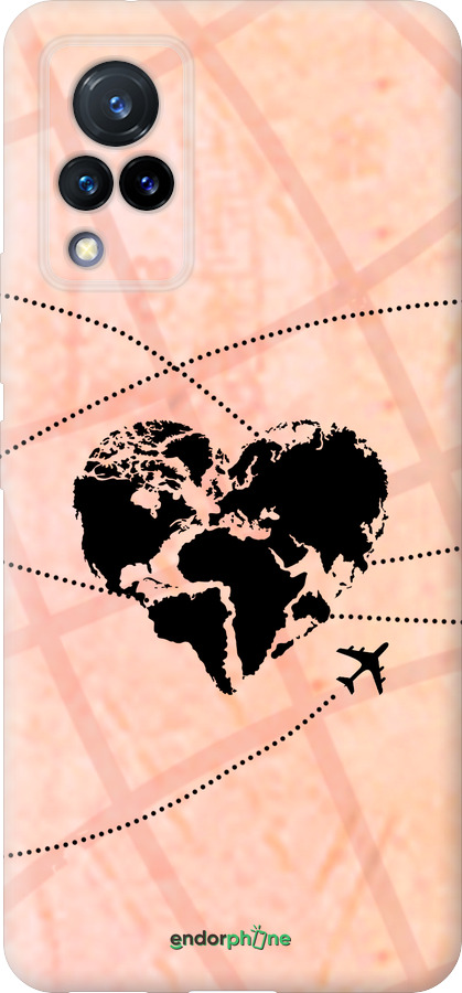 Силиконовый чехол Путешествуй для Vivo V21 - 4607u-2368 изображение 