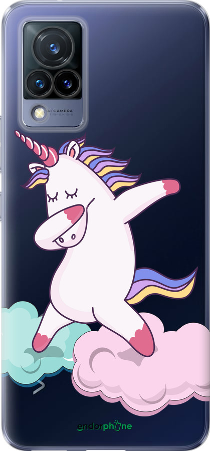 Силиконовый чехол Единорог для Vivo V21 - 4702u-2368 изображение 