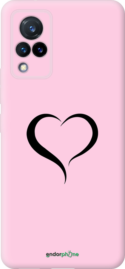 Силіконовий чехол Серце 1 для Vivo V21 - 4730u-2368 изображение 