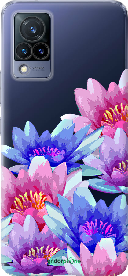 Силиконовый чехол Лотос для Vivo V21 - 4862u-2368 изображение 