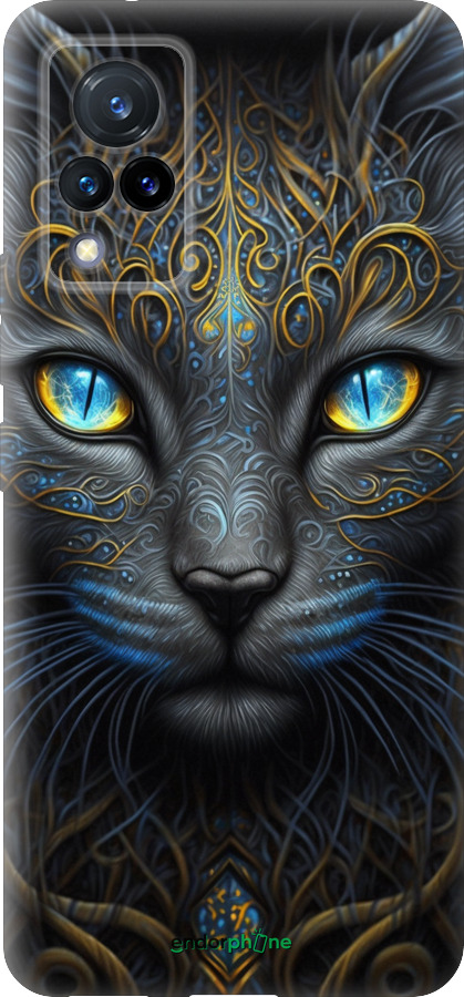 Силіконовий чехол Кішка для Vivo V21 - 5548u-2368 изображение 