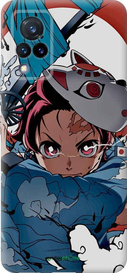 Силіконовий чехол Танджиро Камадо для Vivo V21 - 5574u-2368 изображение 