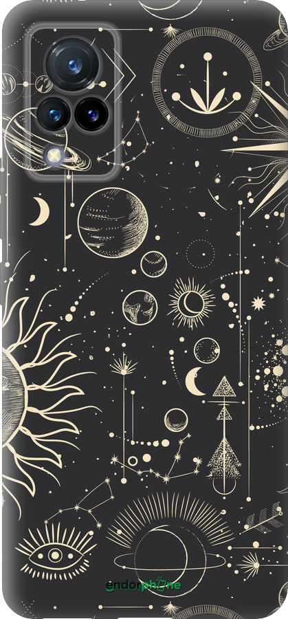 Силиконовый чехол Фаза луны для Vivo V21 - 5605u-2368 изображение 