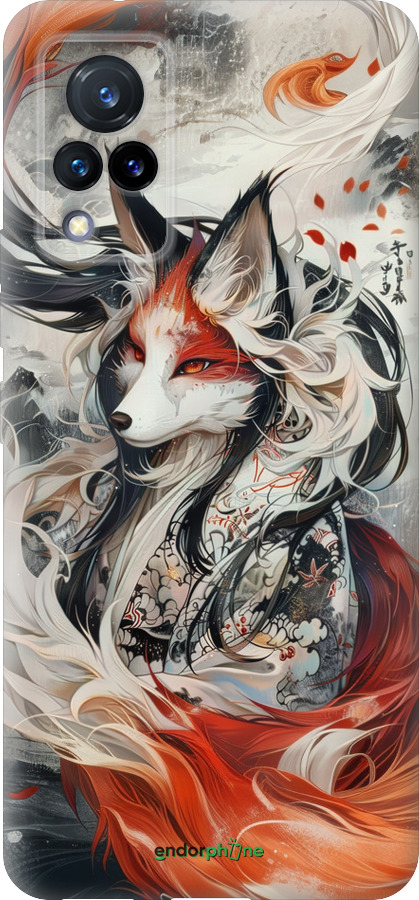 Силиконовый чехол Дух кицунэ' для Vivo V21 - 6107u-2368 изображение 