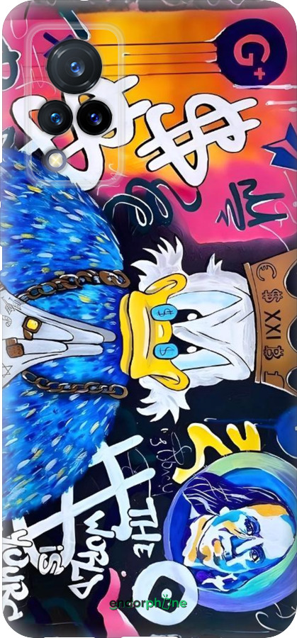 Силиконовый чехол Скрудж 2 для Vivo V21 - 6285u-2368 изображение 