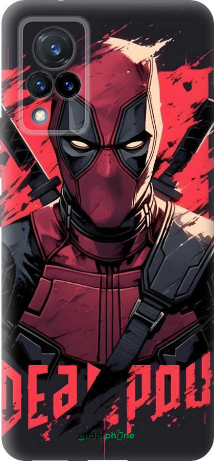 Силиконовый чехол Дедпул для Vivo V21 - 6293u-2368 изображение 