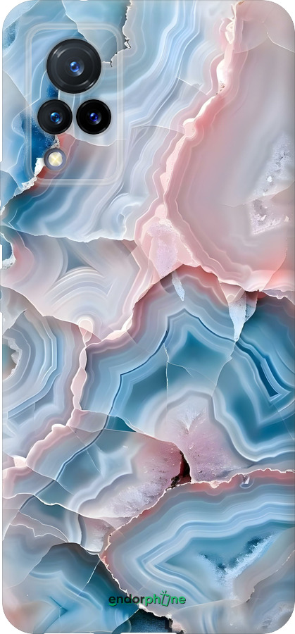 Силиконовый чехол Мрамор для Vivo V21 - 6306u-2368 изображение 