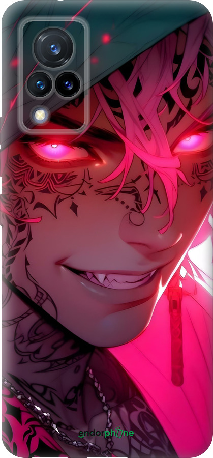 Силиконовый чехол Аниме демон 3 для Vivo V21 - 6313u-2368 изображение 